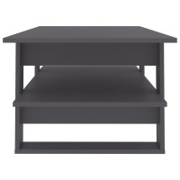 Produktbild för Soffbord grå 110x55x42 cm konstruerat trä