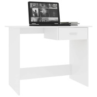 Produktbild för Skrivbord vit 100x50x76 cm konstruerat trä