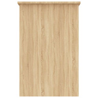 Produktbild för Skrivbord sonoma-ek 100x50x76 cm konstruerat trä
