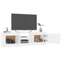 Miniatyr av produktbild för Tv-bänk vit 120x30x35,5 cm konstruerat trä