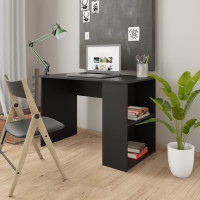 Produktbild för Skrivbord svart 110x60x73 cm konstruerat trä