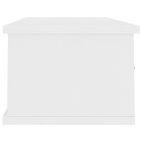 Miniatyr av produktbild för Väggmonterade lådor vit 88x26x18,5 cm spånskiva