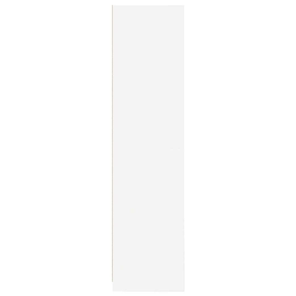 Produktbild för Garderob vit 100x50x200 cm konstruerat trä