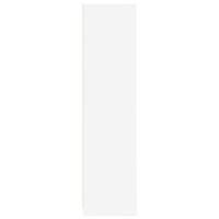 Produktbild för Garderob vit 100x50x200 cm konstruerat trä