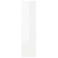 Produktbild för Garderob högglans vit 100x50x200 cm konstruerat trä