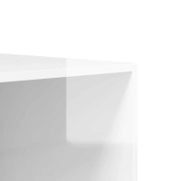 Produktbild för Garderob högglans vit 100x50x200 cm konstruerat trä