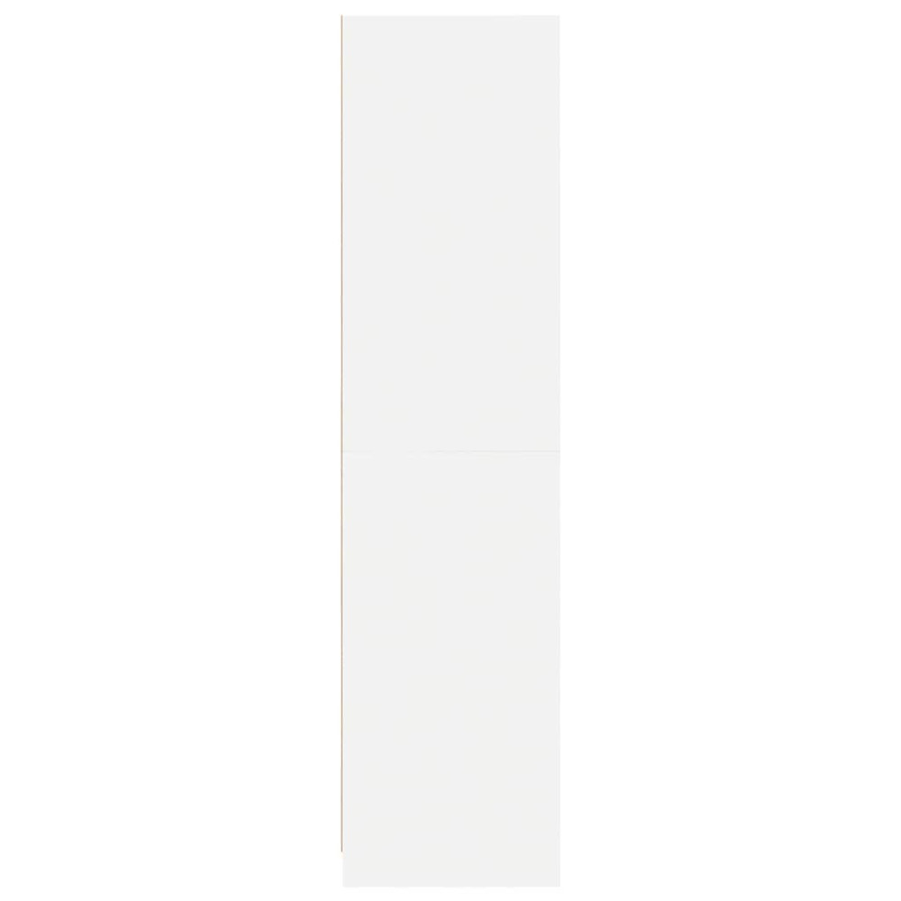 Produktbild för Garderob med lådor vit 50x50x200 cm konstruerat trä