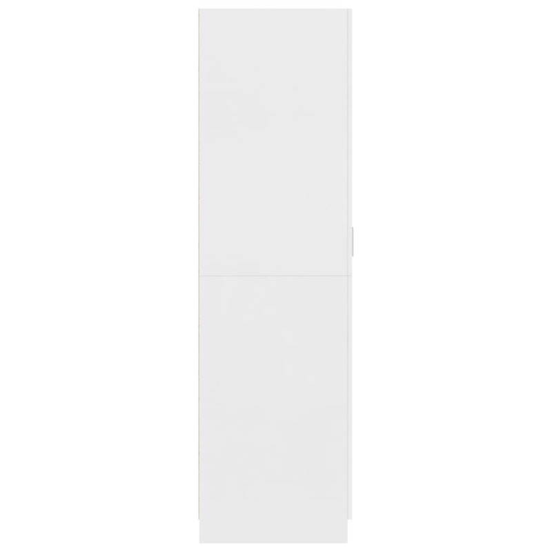 Produktbild för Garderob vit 80x52x180 cm konstruerat trä