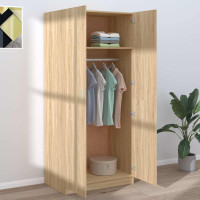 Produktbild för Garderob sonoma-ek 80x52x180 cm konstruerat trä