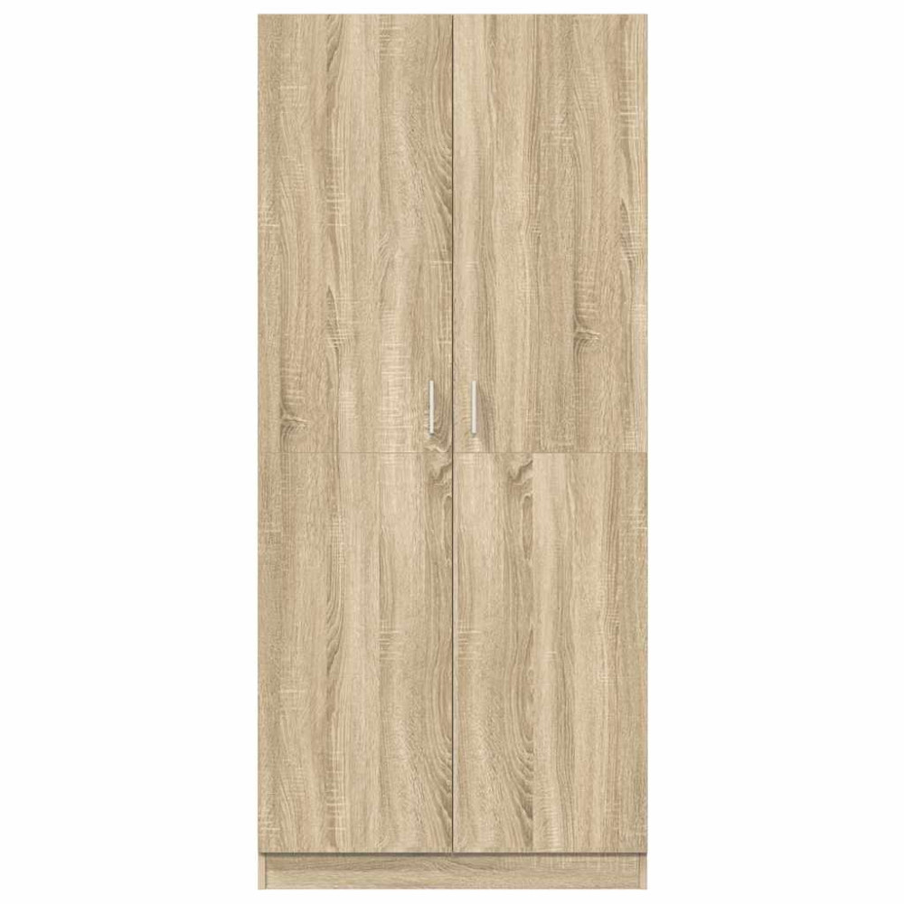 Produktbild för Garderob sonoma-ek 80x52x180 cm konstruerat trä