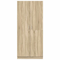 Produktbild för Garderob sonoma-ek 80x52x180 cm konstruerat trä