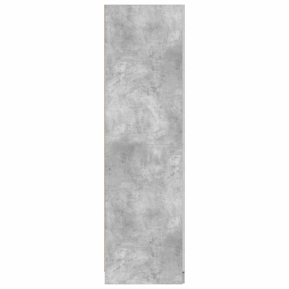 Produktbild för Garderob betonggrå 80x52x180 cm konstruerat trä