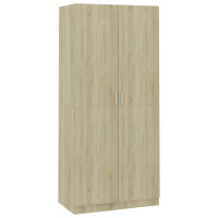 Produktbild för Garderob sonoma-ek 90x52x200 cm konstruerat trä