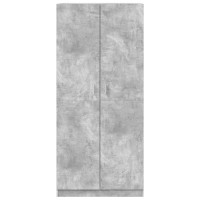 Produktbild för Garderob betonggrå 90x52x200 cm konstruerat trä