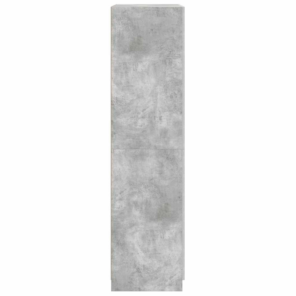 Produktbild för Garderob betonggrå 90x52x200 cm konstruerat trä