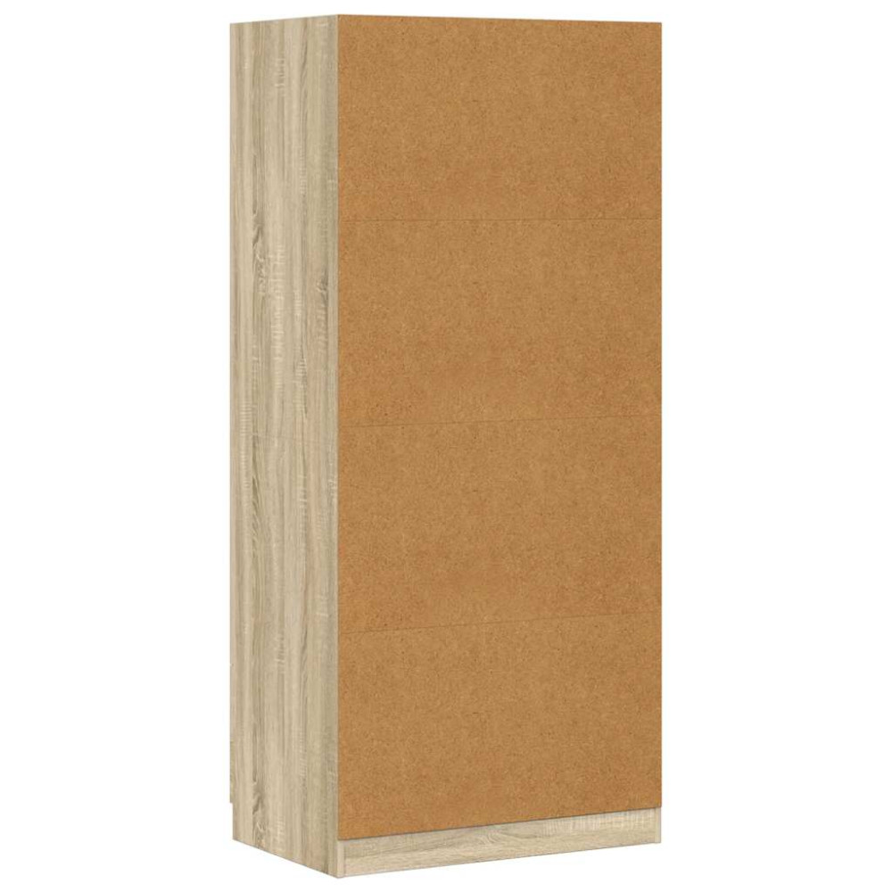 Produktbild för Garderob sonoma-ek 80x52x180 cm konstruerat trä