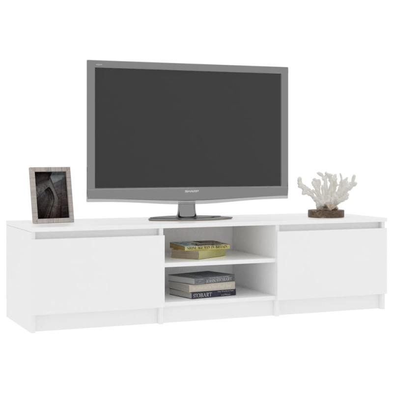 Produktbild för Tv-bänk vit 140x40x35,5 cm konstruerat trä