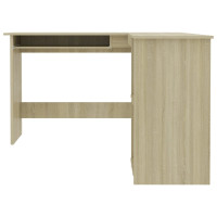 Produktbild för Skrivbord L-format sonoma-ek 120x140x75 cm konstruerat trä