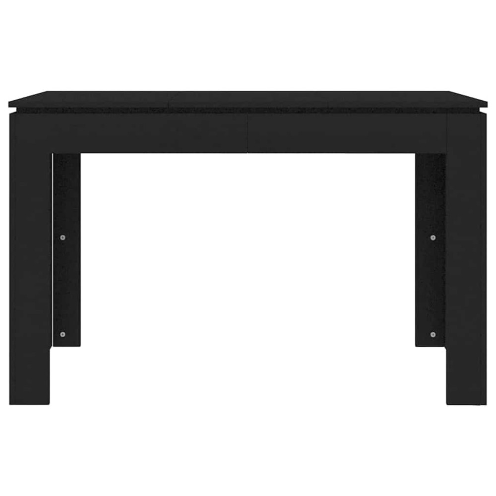 Produktbild för Matbord svart 120x60x76 cm konstruerat trä