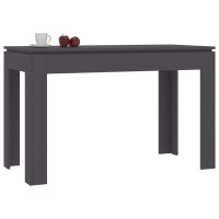 Produktbild för Matbord grå 120x60x76 cm konstruerat trä
