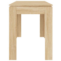 Produktbild för Matbord sonoma-ek 120x60x76 cm konstruerat trä
