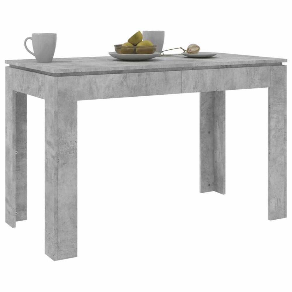 Produktbild för Matbord betonggrå 120x60x76 cm konstruerat trä