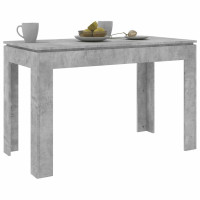 Produktbild för Matbord betonggrå 120x60x76 cm konstruerat trä