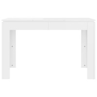 Produktbild för Matbord vit högglans 120x60x76 cm konstruerat trä