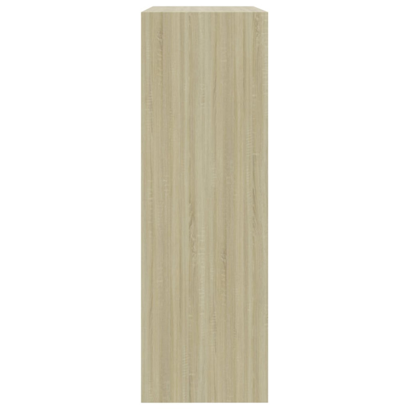 Produktbild för Bokhylla sonoma-ek 60x24x76 cm konstruerat trä