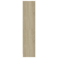Produktbild för Bokhylla 3 hyllor sonoma-ek 60x24x109 cm konstruerat trä