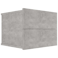 Produktbild för Sängbord betonggrå 40x30x30 cm konstruerat trä