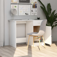Produktbild för Skrivbord vit 100x50x76 cm konstruerat trä