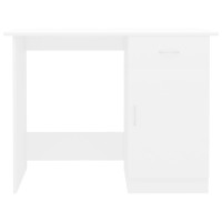 Produktbild för Skrivbord vit 100x50x76 cm konstruerat trä