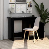 Produktbild för Skrivbord svart 100x50x76 cm konstruerat trä