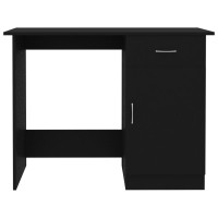 Produktbild för Skrivbord svart 100x50x76 cm konstruerat trä