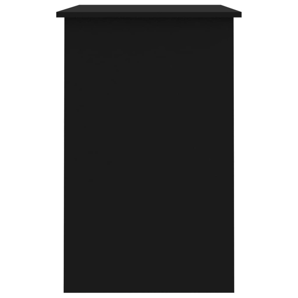 Produktbild för Skrivbord svart 100x50x76 cm konstruerat trä