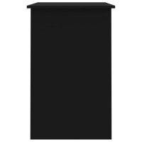 Produktbild för Skrivbord svart 100x50x76 cm konstruerat trä