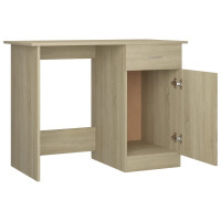 Produktbild för Skrivbord sonoma-ek 100x50x76 cm konstruerat trä