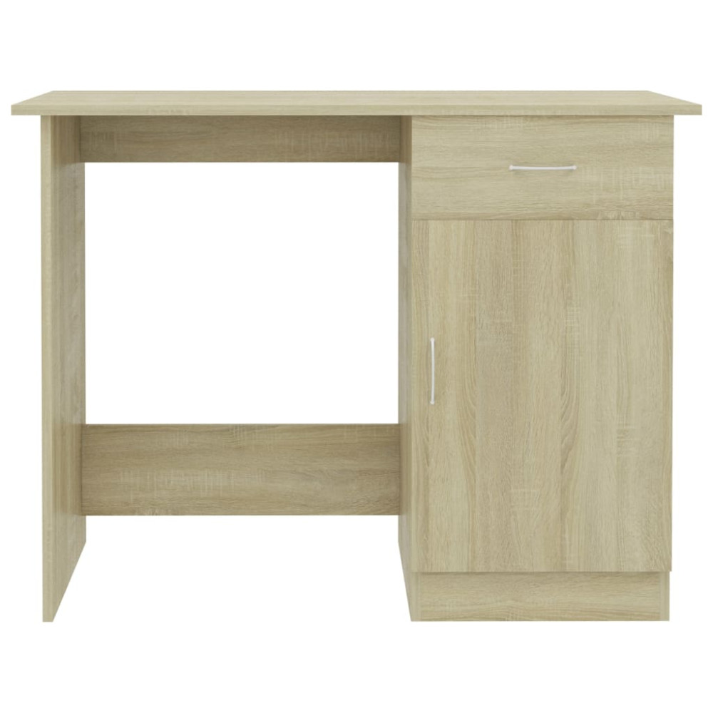 Produktbild för Skrivbord sonoma-ek 100x50x76 cm konstruerat trä