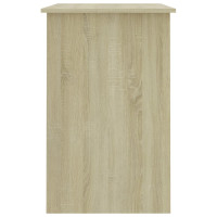 Produktbild för Skrivbord sonoma-ek 100x50x76 cm konstruerat trä