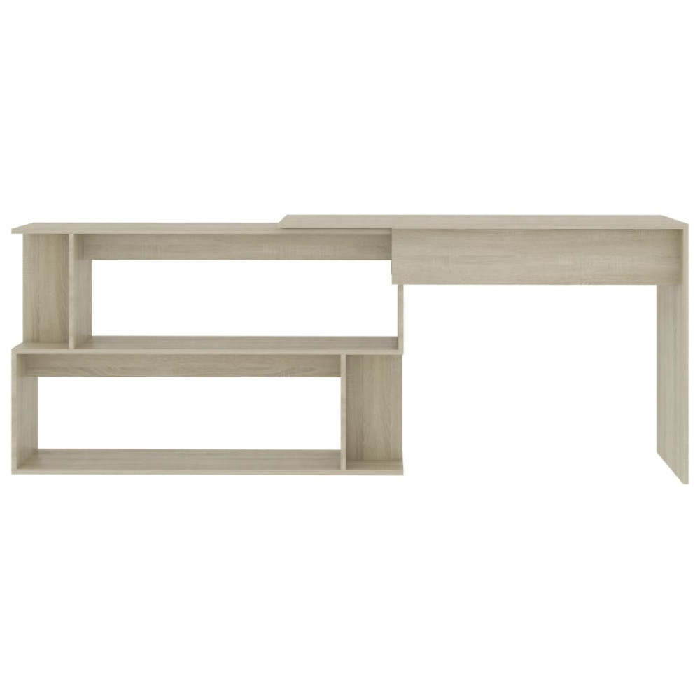 Produktbild för Skrivbord sonoma-ek 200x50x76 cm konstruerat trä