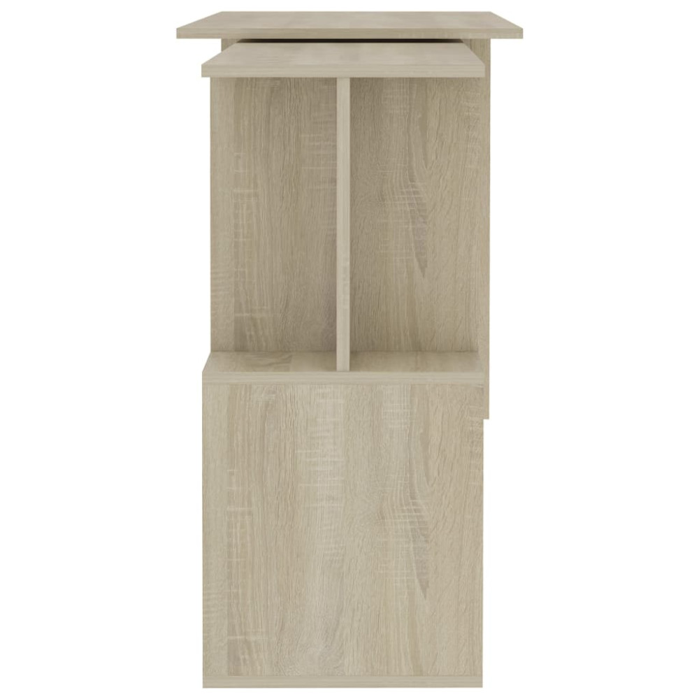 Produktbild för Skrivbord sonoma-ek 200x50x76 cm konstruerat trä