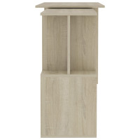 Produktbild för Skrivbord sonoma-ek 200x50x76 cm konstruerat trä