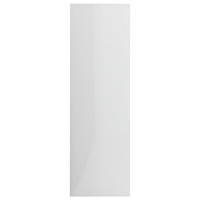 Produktbild för Bokskåp vit högglans 98x29x97,5 cm konstruerat trä