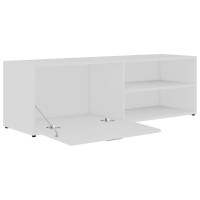 Produktbild för Tv-bänk vit 120x34x37 cm konstruerat trä