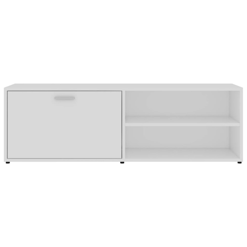 Produktbild för Tv-bänk vit 120x34x37 cm konstruerat trä