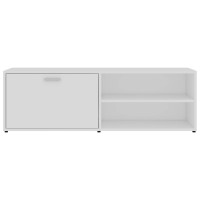Produktbild för Tv-bänk vit 120x34x37 cm konstruerat trä