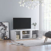 Produktbild för TV-bänk vit högglans 120x34x37 cm konstruerat trä