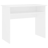 Produktbild för Skrivbord vit 90x50x74 cm konstruerat trä