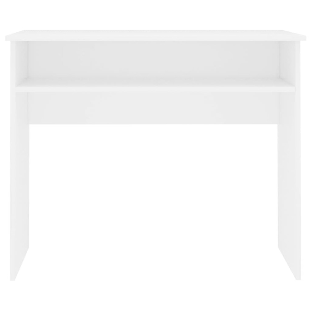 Produktbild för Skrivbord vit 90x50x74 cm konstruerat trä